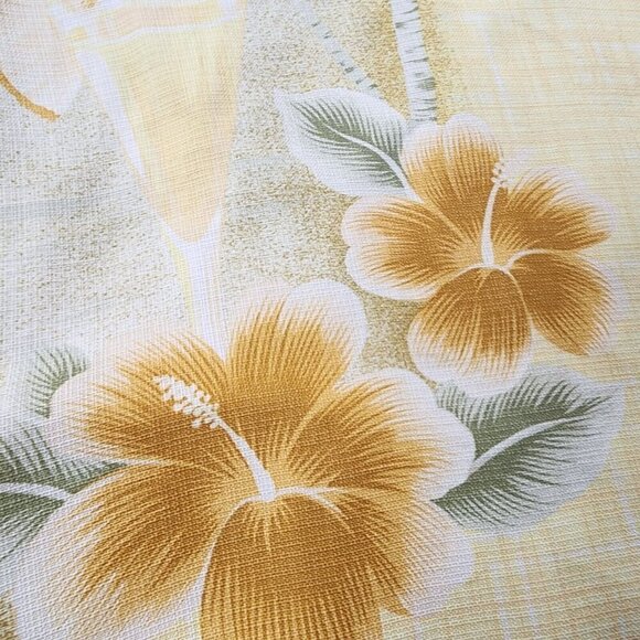 Tommy Bahama 100% Silk Yellow Short Sleeve Mens Hawaiian Shirt Pineapple XXL - Picture 5 of 14